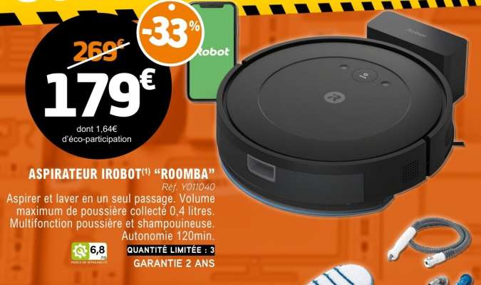 ASPIRATEUR IROBOT "ROOMBA"