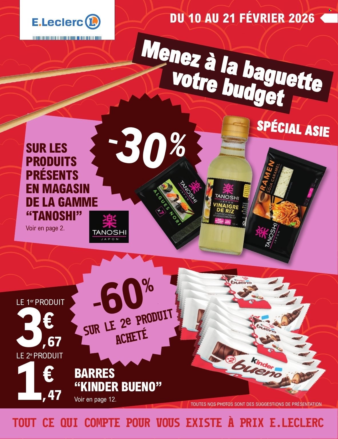 Catalogue E.Leclerc - 10/02/2026 - 21/02/2026. Page 1