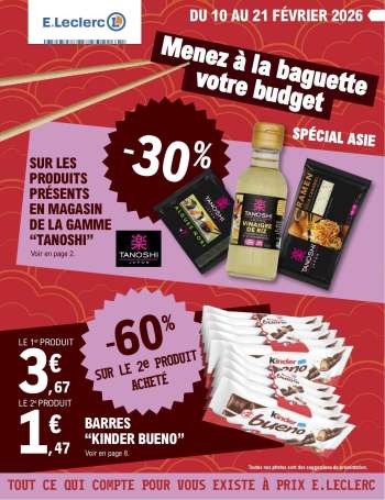 Catalogue E.Leclerc - 10/02/2026 - 21/02/2026.