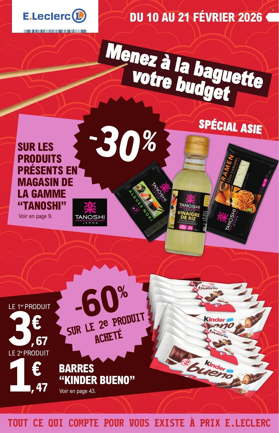 Catalogue E.Leclerc - 10/02/2026 - 21/02/2026. Page 1