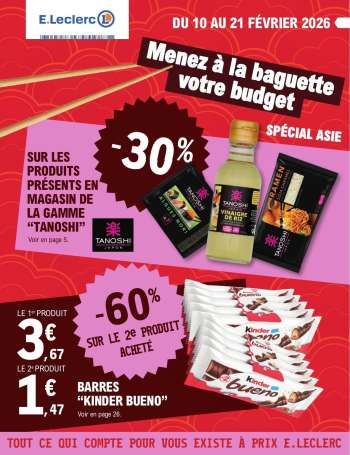 Catalogue E.Leclerc - 10/02/2026 - 21/02/2026.