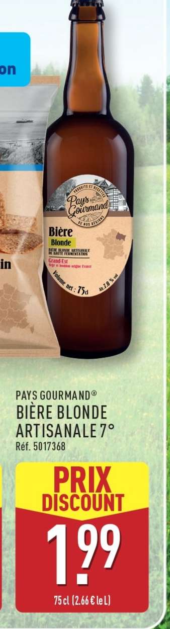 PAYS GOURMAND® BIÈRE BLONDE ARTISANALE 7°
