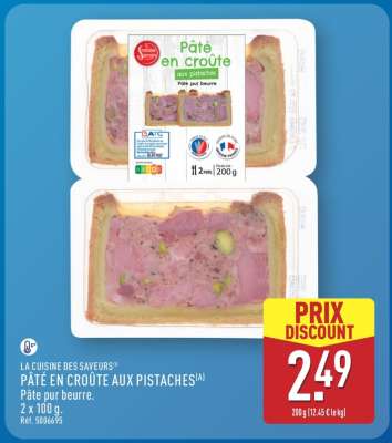 PÂTÉ EN CROÛTE AUX PISTACHES