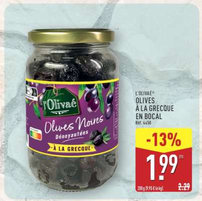 L'Olivae Olives à la Grecque en Bocal