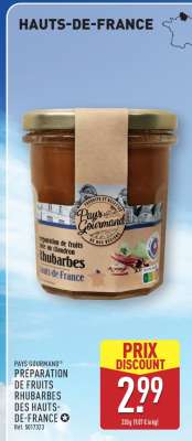 PAYS GOURMAND® PRÉPARATION DE FRUITS RHUBARBES DES HAUTS-DE-FRANCE