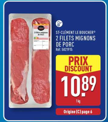2 filets mignons de porc