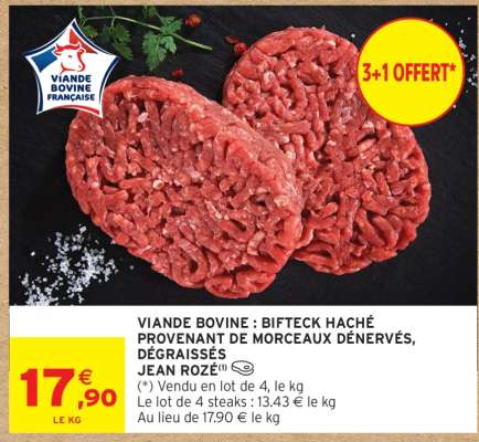 Viande Bovine : Bifteck Haché