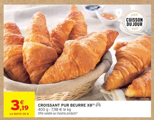CROISSANT PUR BEURRE X8