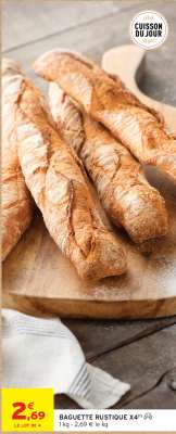 BAGUETTE RUSTIQUE X4