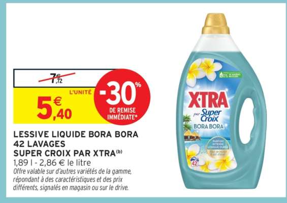 Lessive Liquide Bora Bora 42 Lavages
