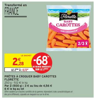 Florette Baby Carottes