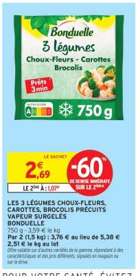 Bonduelle 3 légumes