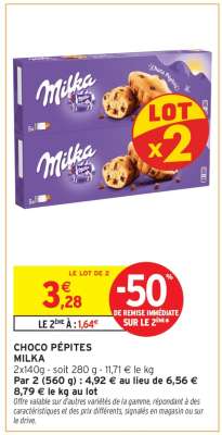 MILKA CHOCO PÉPITES