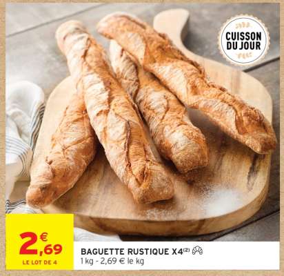 BAGUETTE RUSTIQUE X4