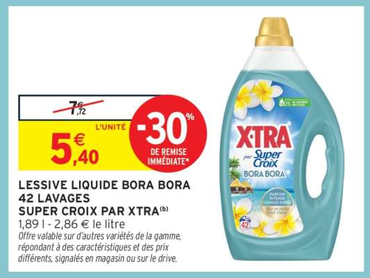 Lessive Liquide Bora Bora 42 Lavages