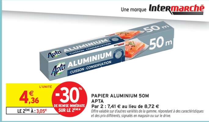 Papier Aluminium 50M Apta