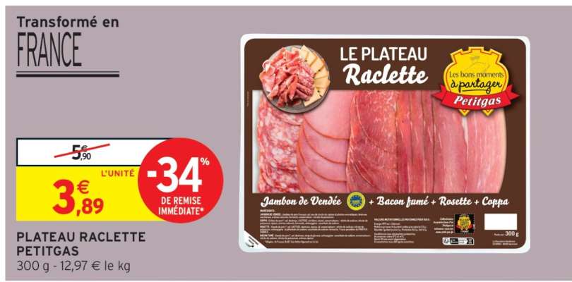 PLATEAU RACLETTE PETIGAS