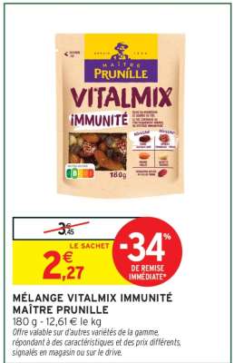 MÉLANGE VITALMIX IMMUNITÉ MAÎTRE PRUNILLE
