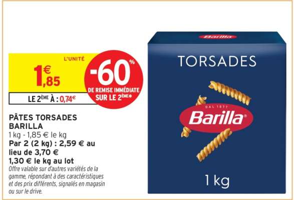 PÂTES TORSADE BARILLA