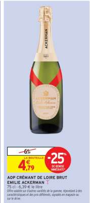 AOP CRÉMANT DE LOIRE BRUT EMILIE ACKERMAN