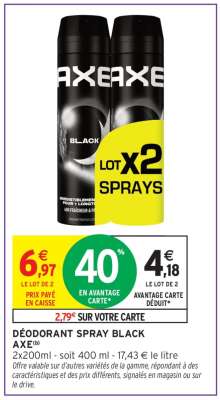 DÉODORANT SPRAY BLACK AXE