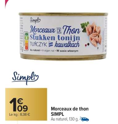 Morceaux de thon SIMPL