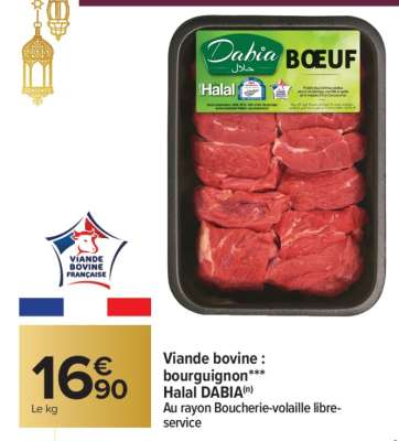 Viande Bovine : Bourguignon***