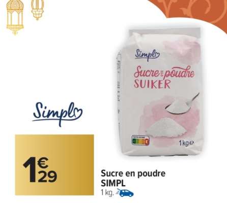 Sucre en poudre SIMPL