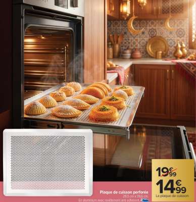 Plaque de cuisson perforée