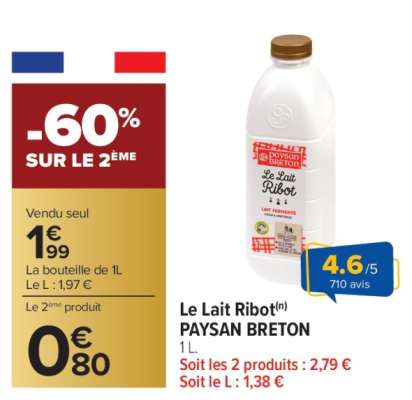 Le Lait Ribot(n) PAYSAN BRETON