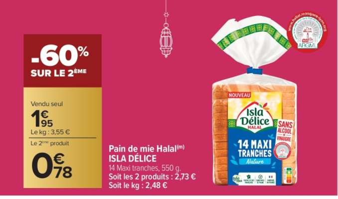 Pain de mie Halal ISLA DÉLICE