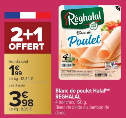 Blanc de poulet Halal RÉGHALAL