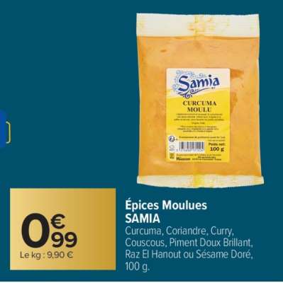 Épices moulues SAMIA