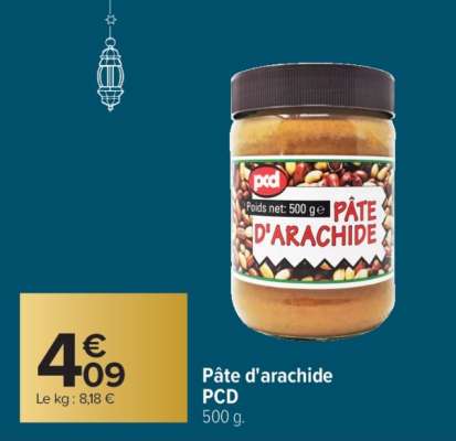 Pâte d'arachide PCD