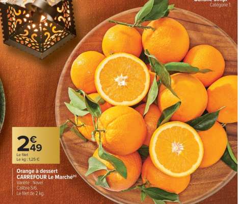Orange à dessert CARREFOUR Le Marché