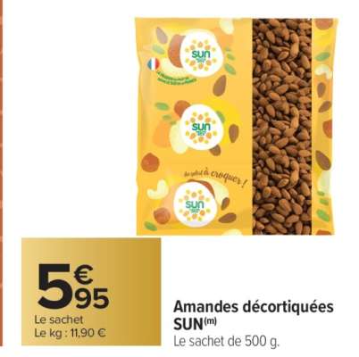 Amandes décortiquées SUN