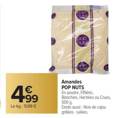 Amandes POP NUTS