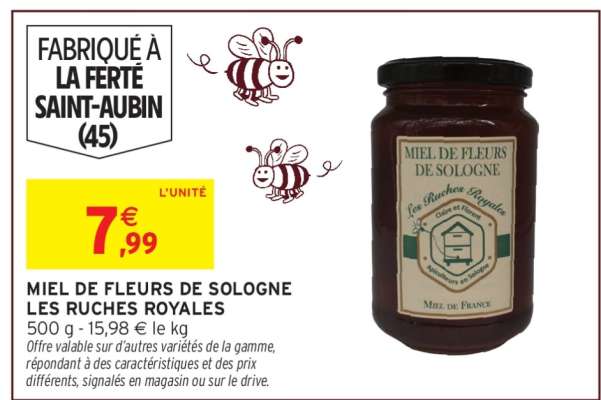 MIEL DE FLEURS DE SOLOGNE LES RUCHES ROYALES