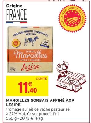 MAROILLES SORBAIS AFFINÉ AOP LESIRE