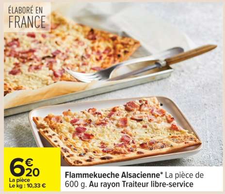 Flammekueche Alsacienne