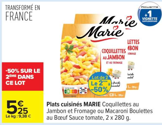 Plats Cuisinés Marie