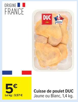 Cuisse de Poulet DUC