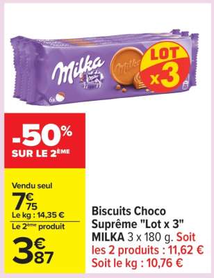 Biscuits Choco Suprême «Lot x 3»
