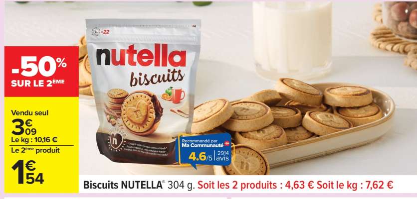Biscuits Nutella
