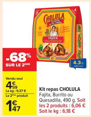 Kit repas CHOLULA