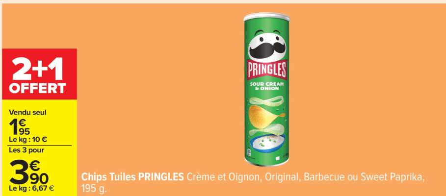 Chips Tuiles PRINGLES
