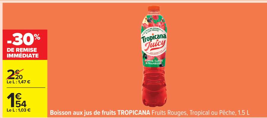 Boisson aux jus de fruits TROPICANA