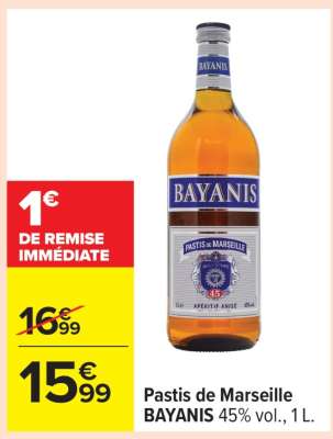 Pastis de Marseille Bayanis