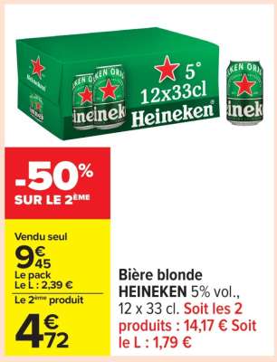 Bière Blonde Heineken*