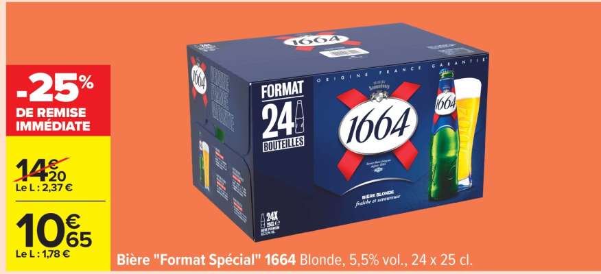 Bière «Format Spécial» 1664